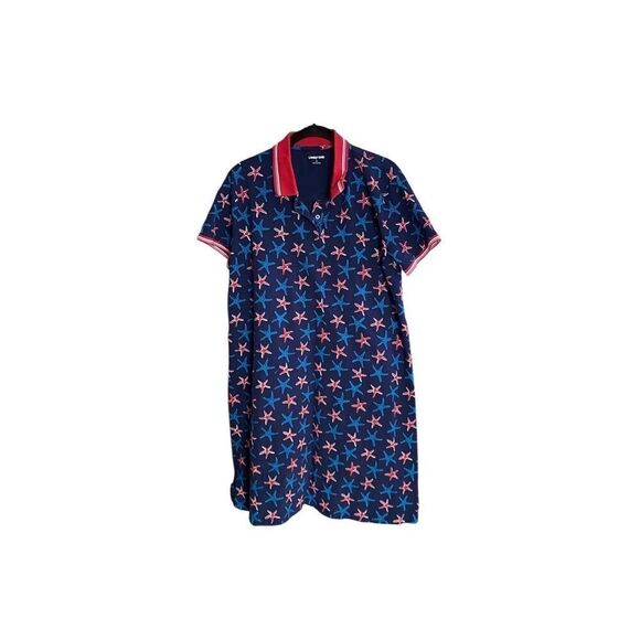 Lands end, women’s starfish polo style, short sleeve, dress, size large - Picture 1 of 5